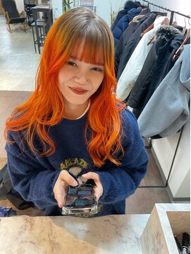 オンザ(ONTHE) roots color  orange×beige