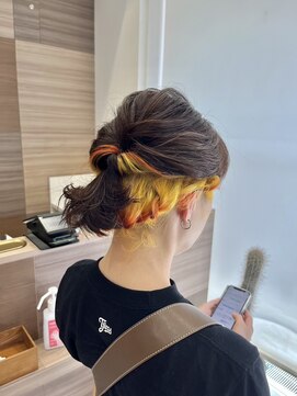 アッシュ 下丸子店(Ash) 多色インナーカラーがもっとかわいくなるヘアアレンジ