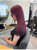 【カシスカラー 小顔に見えるハイトーン】ふじゆー