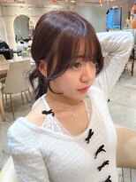 ロンド エスポワール 錦糸町(Lond espoir)&nbsp;■ 黒髪カタログボブルフネビージュ小顔に見せるヘアワンレン