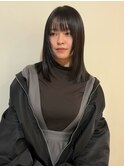 ミディアムロブヘアアレンジ顔まわりカット【meg】