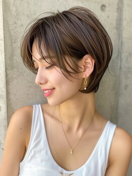 トゥーヘアー(too hair)の写真/【当日予約OK】こだわりのカットで、360度どこから見ても美しいフォルムの抜け感ショートに。[西葛西]