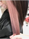 ペールピンクインナーカラー