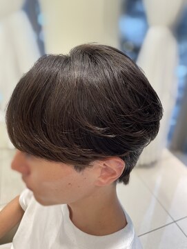 アッシュ 池袋店(Ash) センターパート/曲がる縮毛矯正/メンズ縮毛矯正 #池袋駅