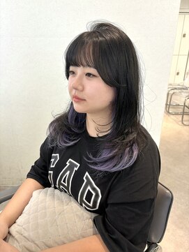 ユーフォリア 渋谷グランデ(Euphoria SHIBUYA GRANDE) レイヤーカット インナーカラー 顔周りカット