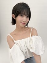 デイジー インデックスヘア 大島店(DAISY index hair)&nbsp;前下がりボブ 切りっぱなしボブ ショートボブ 縮毛矯正 美髪大島