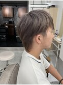 men's hairシルバーグレージュ【新宿】