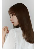 髪質改善レイヤーカット前髪カット顔周りレイヤー暗めカラー銀座