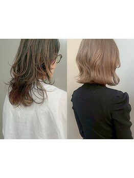 【NU茶屋町1分】品の良いニュアンスハイライトやハイトーン過ぎないブリーチなしダブルカラーがトレンド♪