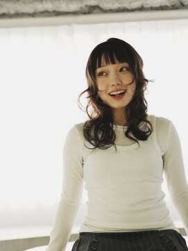 ランプ 柏(Lamp) 顔まわりレイヤー×ゆる揺れロングカール