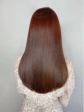 酸性縮毛矯正と艶カラー