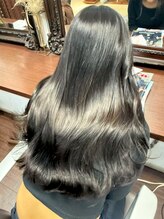 ナナナパレナ 梅田店(nanana parena)&nbsp;艶最強×透け感ダークグレージュ黒髪ベースで叶えるくすみ透明感