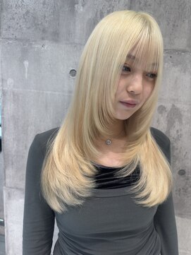 ワンズオゼ 渋谷(ONE's oze) ハイトーン/ダブルカラー/大人ガーリー/ダークアッシュ/似合わせ