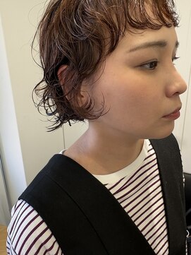 ウイ バイ ファースト 北四番丁店(u'i by first) minibob×ニュアンスパーマ