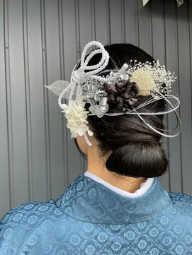 オレンジ(orange) 卒業式ヘアセット