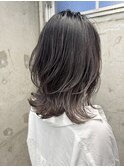 ミルクティーブロンド/ダークブルー/デジタルパーマ/四条烏丸 &nbsp;