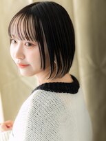 カバーヘアアンドスパ ブリス 浦和(COVER HAIR&SPA bliss) ミストバングフェイスフレーミングハッシュレイヤーボブ20代X