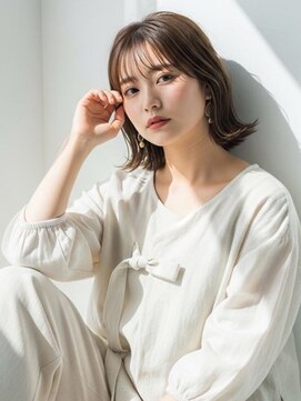 ナチュラルスポット(Natural Spot) 外はねボブ×アッシュブラウンカラー