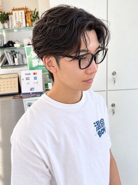 ユイマァルスロウ 岡山(YUIMARLSLOW) 岡山20代30代★メンズサロン★フェザーショート★メンズパーマ