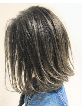 キャンバス 川崎(canvas.) グレージュグラデーション【バレイヤージュ】髪質改善/川崎