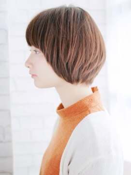 ヘアメイク ナル(hair make nalu) ツヤ感カラーの内巻きボブ