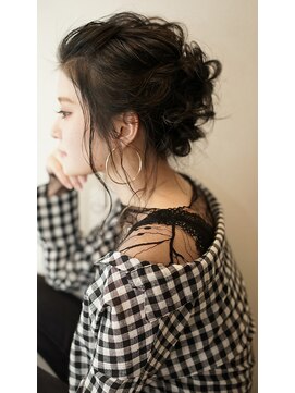 アジュール ヘアデザイン(Aｊu r hair design) 【前髪が長い方におススメ☆】もこもこアレンジスタイル♪