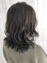 シエル 立川店(CIEL) パールグレージュ×外ハネセミディ