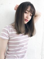 外人風ハイライトで透け感ベージュ