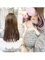 ヴォーグ(VOGUE) シールエクステ30枚でインナーユニコーンカラー☆