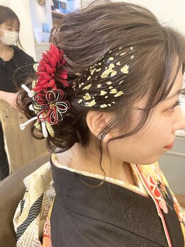 ネオリーブアイム 横浜西口店(Neolive aim) 横浜★卒業式　金箔　ロングセット