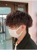 ソフト波巻きパーマ