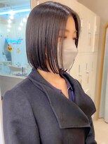 ロンドシエル 横浜(Lond ciel)&nbsp;イメチェン外ハネボブ美髪ワイドバングレイヤーショート/横浜