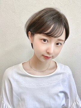 ハウスアンドヘアーワークス(House&Hair works) 前髪長め大人小顔ショート30代40代50代 藤沢