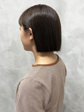 ウクラ バイ レシッド 池袋(uchla by rcid) イメチェンカット♪顎ライン切りっぱなしボブミニボブグレージュ