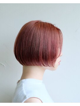 ルプラ ガーデン(le-pla garden) チェリーレッド#ダブルカラー#切りっぱなしボブ#ケアブリーチ