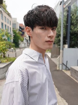 ニコ トウキョウ ヨコハマ(nico) メンズ/センターパート/ニュアンスパーマ