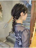 結婚式ヘアアレンジ大人ガーリー