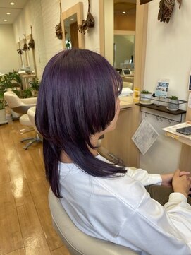 アメイジングヘアー 中沢店(AMAZING HAIR) ウルフ×バイオレット/クラゲカット/クラゲヘア/パープル/透明感