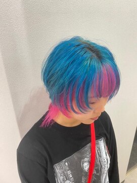 アルドーレ(Ardore) ハイトーンデザインカラー☆ウルフカット