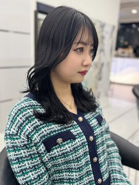 ギグスダブル 栄店(gigs double) ミディアムレイヤー/ふんわりカール