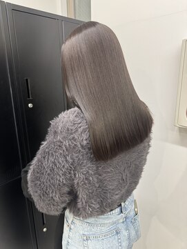 ディジョン(Dijon) 韓国顔まわりレイヤーカットグレージュオリーブベージュブラウン