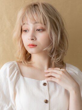 カバーヘア ブリス 大宮西口(COVER HAIR bliss) 透明感ハイトーンカラー美髪ホワイトブロンド312X大宮10代20代