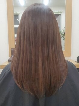 みどり ビューティーの写真/【三原/港町】やりすぎない自然なストレートで印象UP！一人一人に合わせた施術が◎