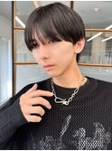 メンズ◎ナチュラル縮毛矯正センター束感ショートパーマ風