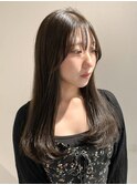 顔周り×オリーブグレージュ　ブリーチなし