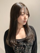 エイム(A-im) 顔周り×オリーブグレージュ　ブリーチなし