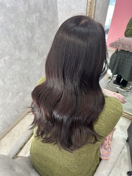 ユルフ(yulf) ブリーチなしの甘めピンクブラウン♪