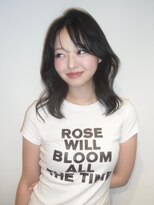 ブロック ジャポン(bloc japon)&nbsp;レイヤーカット くびれヘア ミディアムヘア ブラックカラー 黒髪