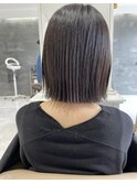 切りっぱなし　ボブスタイル