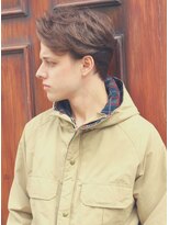 ジジバイワースホワイル(jiji by WORTH WHILE) 刈り上げセンターパートサーフカール波巻きツイストスパイラル